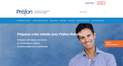 Desktop Screenshot of prefon-retraite.fr